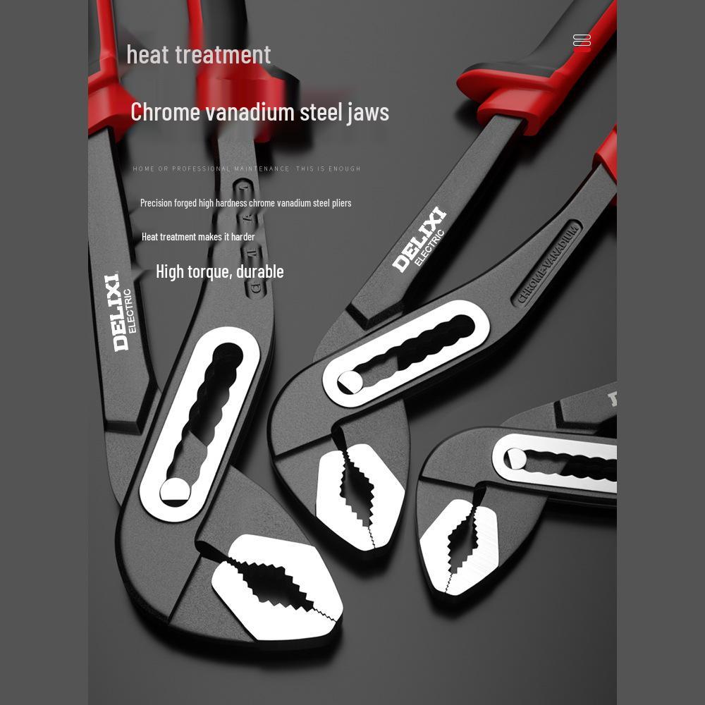 Delixi Multifunctional Water Pump Pipe Wrench Pliers