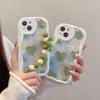 Full-Screen Heart & Flower Case with Bracelet for Apple 13/15 Pro Max, Anti-Drop Design