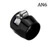 4× AN6 Car Hose finisher Clamp Hose End Cover Fitting Adapter Connector