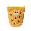 Snack Cookies Cartoon Cookies Plush Bag Foldable Vertically Cookies Plush Pencil Pouch  Office