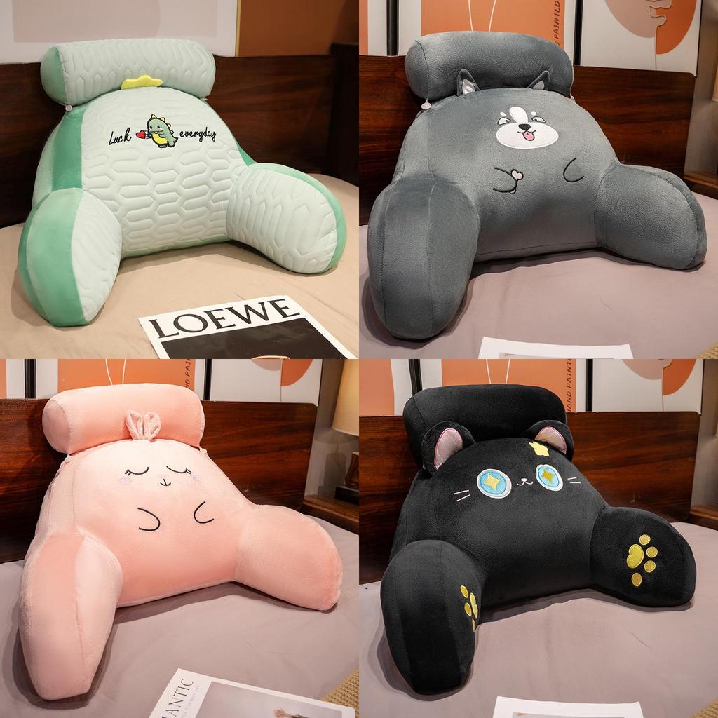 Cartoon Anime Lumbar Pillow With Plush Cover For Bed Couch Support