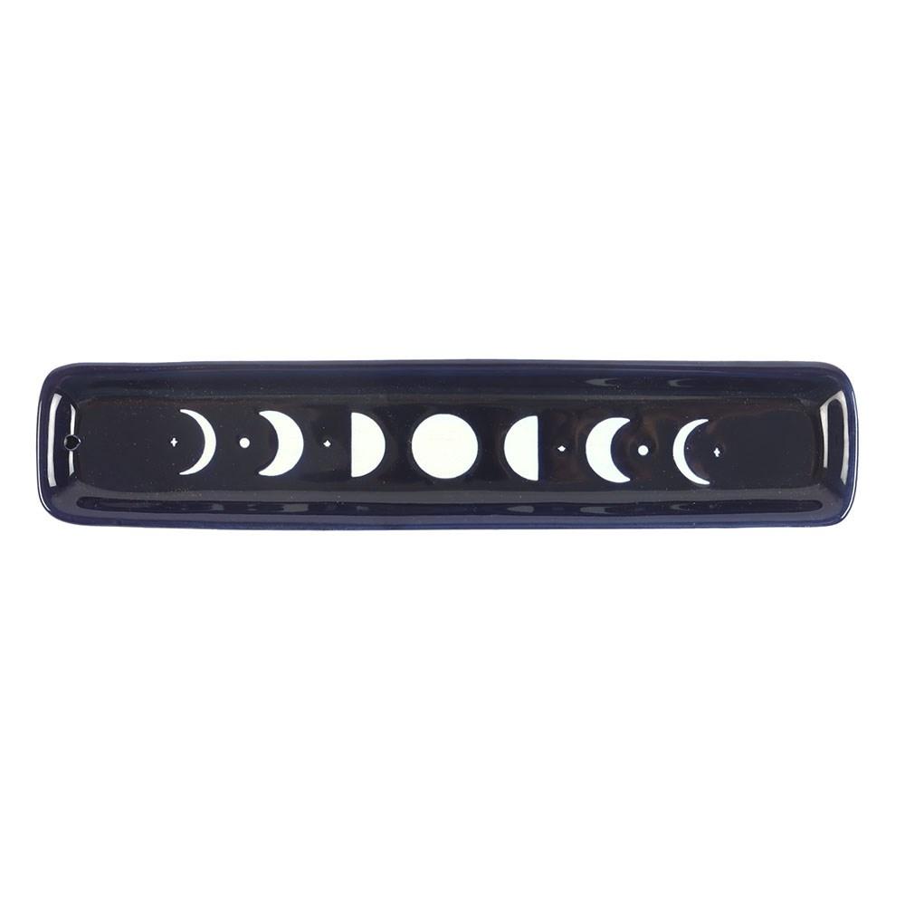 Something Different Blue Moon Ceramic Rectangular Incense Holder