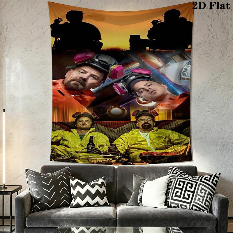 Bad Aesthetic Wall Tapestry Tapestry Fashion Print Wallmounted Homestay Soft Decoration Tapestry Atmospheric Background Cloth Home Decor