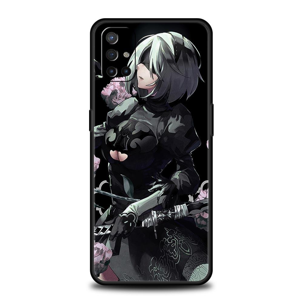 Nier Automata Cartoon For OnePlus 10 Pro 9 8T 8 Nord N10 7 7T 9R Phone Case For 1+ Nord 2T CE 2 N100 N200 Z 5G Soft Black Cover