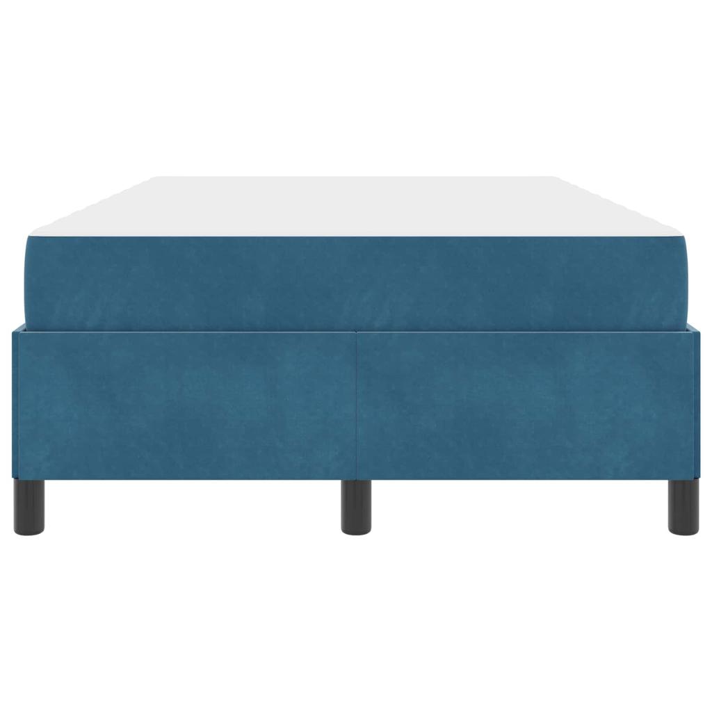 Bed Frame with Mattress Dark Blue 120 x 200 cm Fabric