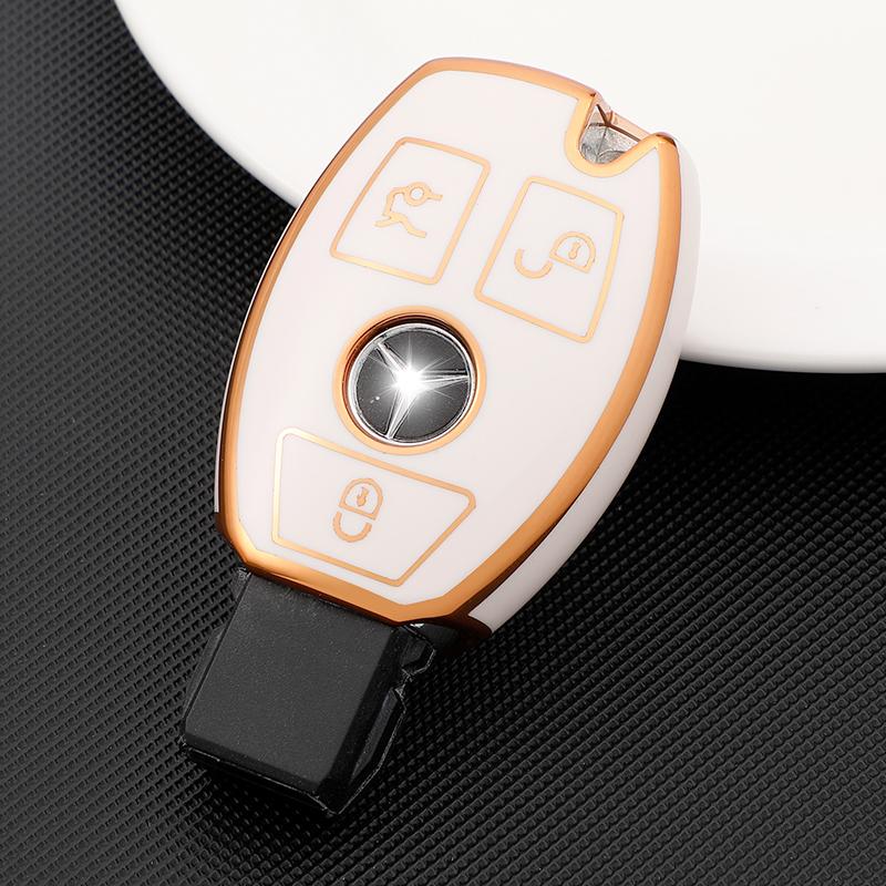 TPU Car Remote Key Cover Case Shell Fob for Mercedes Benz BGA AMG W203 W210 W211 W124 W202 W204 W205 W212 W176 Car Accessories