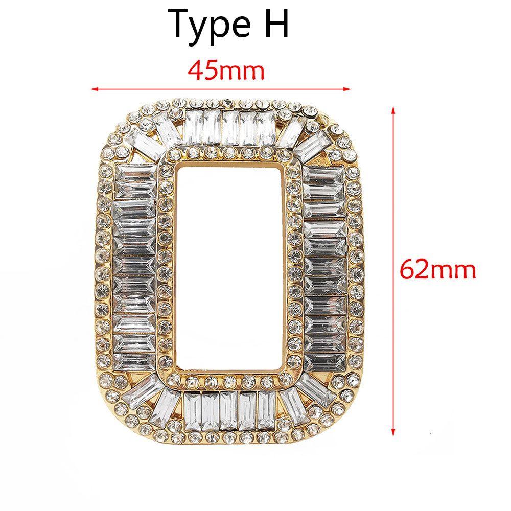 1PC European Fashion Crystal Shoe Clip Transformation Style Women's Shoes Decorations Rhinestone Charm Clothing Collocation
