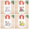 5-20PCS Graffiti Bag Random Cartoon Pattern Cute Animals Plants Activity Non Woven Gift Bag DIY Craft Project Party Souvenir ZYF