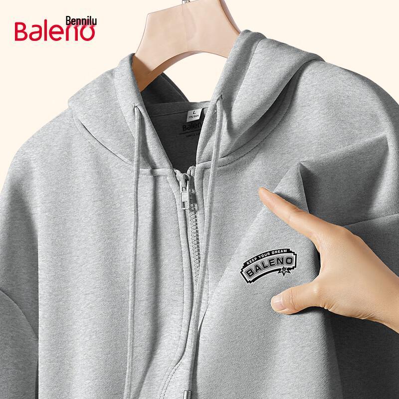 

Baleno Men s Heavyweight Loose Fit Hooded Cardigan Jacket 2XL