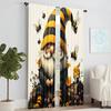 2 Pcs, Versatile Polyester Transparent Curtains for Home Decoration Bee Goblin for Use In Bedrooms and Living Rooms