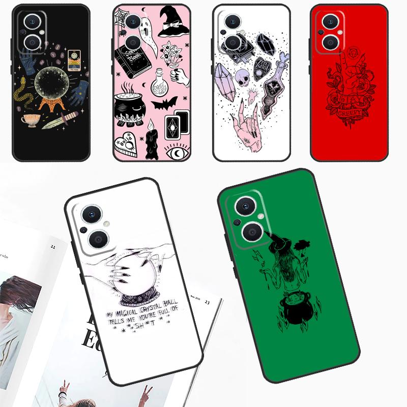 

Witch Aesthetic Art Case For OPPO Reno 10 Pro 4Z 5Z 8T 4 5 6 7 8 Lite OPPO Find X6 Pro X3 X2 Neo X5 Lite Cover OPPO Reno10 Pro