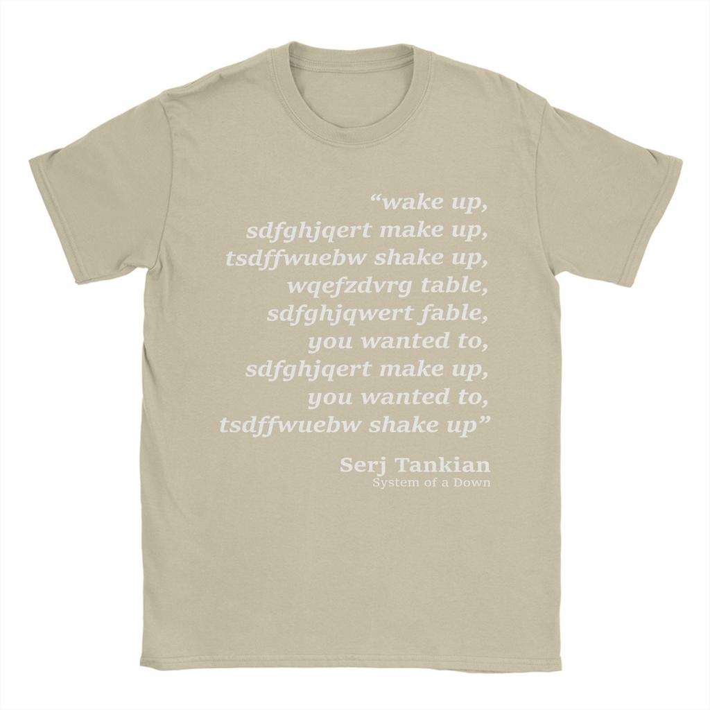 Svegliati T-shirt parodia Chop Suey dei System of a Down per Unisex Maglietta Casual 100% Cotone Magliette a Manica Corta Abbigliamento 6XL