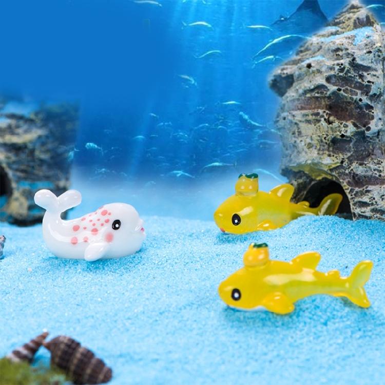 10er-Pack Mini-Meeres-Tier-Ornamente für Aquariendekoration und Heimdekoration Bunte Harze