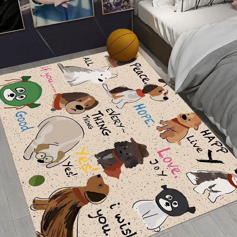 

A Cute Pet-themed Carpet with Anti-slip Bottom Easy Clean It for Home Decoration or Gift and An Excellent Gift for Dog Lovers 40X60cm