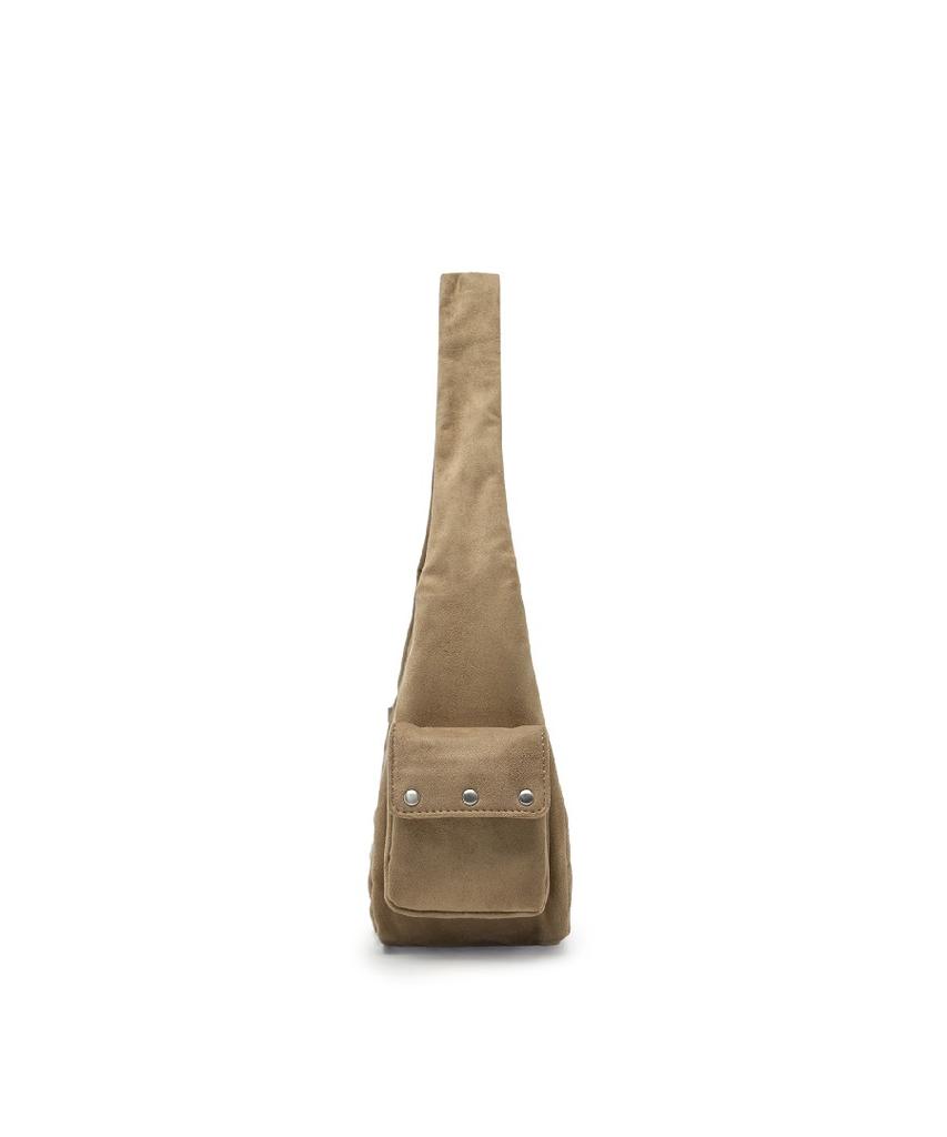 Mlb Vintage Street Studded Hobo Bag Bos (Mg.Beige)