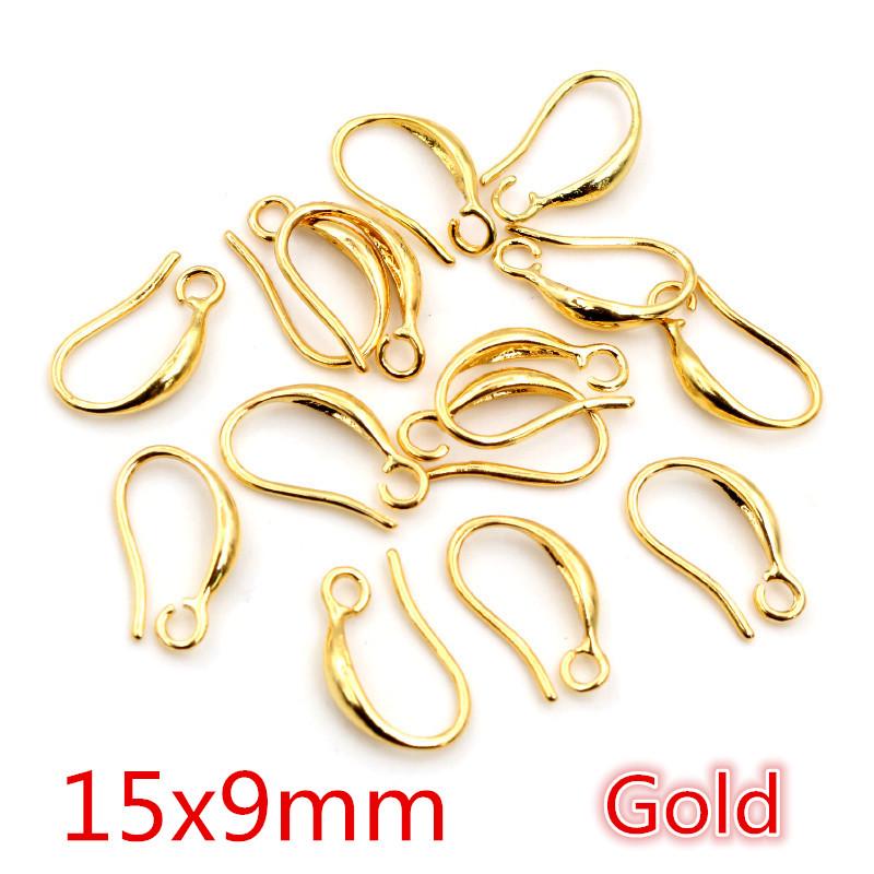 20 Stück reine Kupfer plattierte Ohrhaken für DIY Schmuck, Ohrringe & Bastelarbeiten