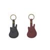 1Pc Leather Guitar Pick Bag Guitar Pick Holder Case Guitar Shape With Key Ring Celluloid Picks String Instrument Accessories