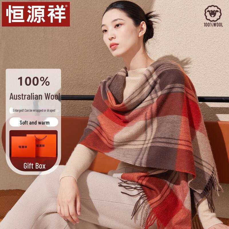 Hengyuanxiang Women's Pure Wool Scarf & Shawl