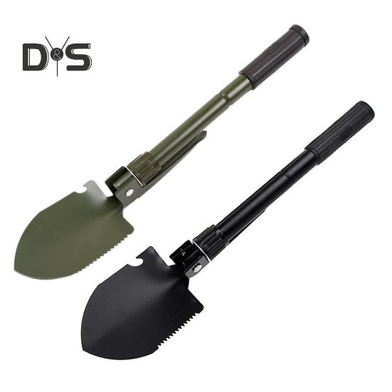 Klappspaten, multifunktionale Militärschaufel mit Aufbewahrungstasche, Outdoor-Überlebensschaufel, taktische Schaufel zum Wandern, Camping und Gartengebrauch