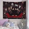 Mob Psycho Anime Tapestry Hippie Flower Wall Carpets Dorm Decor Wall Hanging Home Decor