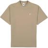 Solid Color Round Neck Drop Shoulder Short Sleeve T-Shirt Men Tops Khaki CV0559-247