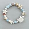 New Arrival: Ceramic Biscuit Kitten Beaded Bracelet - Versatile and Fresh