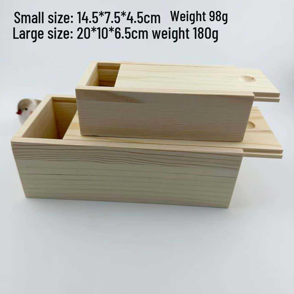 Bamboo Sliding Lid Box for Cosmetics, Jewelry, or Tea Storage