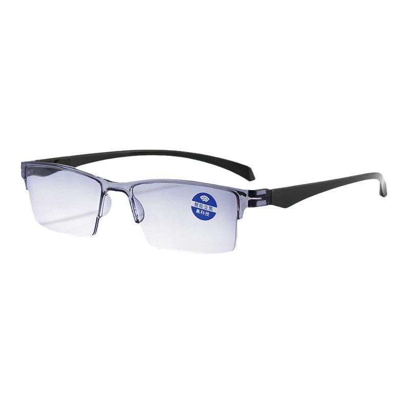 Smart Automatic Zoom Reading Glasses Rimless Ultralight Anti Blue-ray Spectacle Radiation Protection Blue Light Glasses Unisex