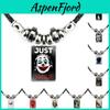 Classic Joker Movie Pendant Necklace For Men Handmade Geometric Leather Rope Chain
