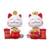 Japanese Lucky Cat Figurines Creative Car Ornaments Gifts Auto Interior Ornament  Office