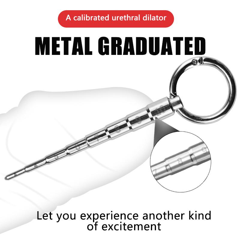 Horse Eye Stick Pagoda Stainless Steel Dilator Penis Plug Urethral Bead Urine Plugging Rod Metal Horse Eye Expander Sex Toys