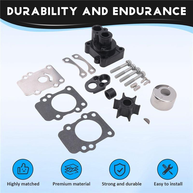 Y90A-Boat Motor 682-W0078-00 682-W0078-01 682-W0078-A1 18-3148 Water Pump Repair Kit With Housing For 9.9HP 15HP