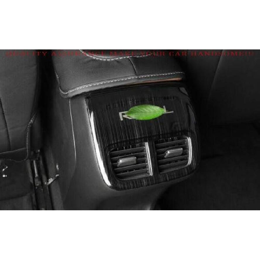 For Buick Regal 2018-2020 Black Steel Rear Air Outlet Anti-Kick Panel Vent Trim
