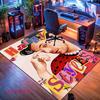 Flower Crown Girl Carpet Rug for Living Room Bedroom Home Sofa Decoration,Kids play Nonslip Floor Mat