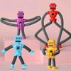 4/16PCS Pop Tubes Suction Cup Robot Toys Stress Relief Telescopic Robot Sensory Toys Bulk Funny Gift for Kids Boys Girls