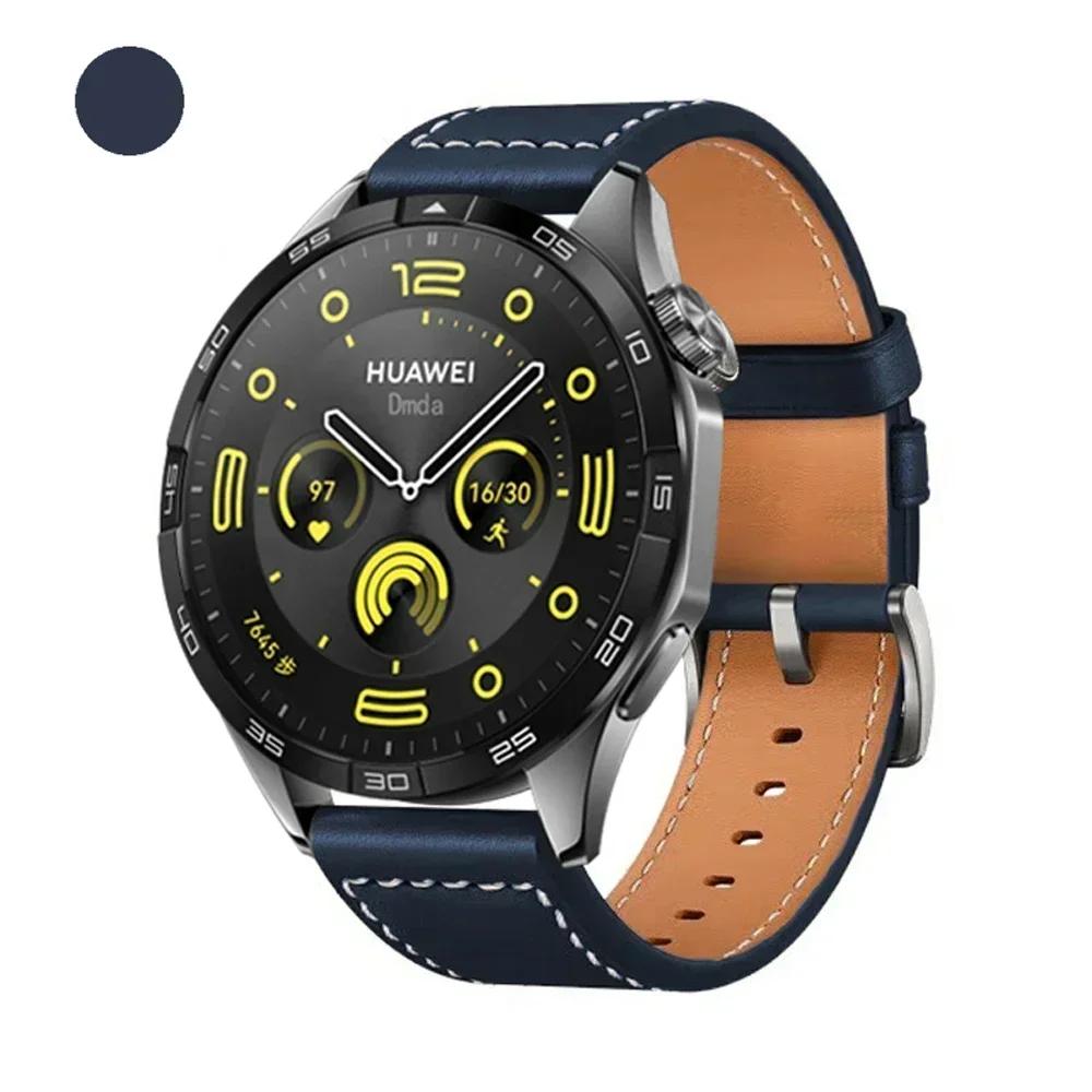 

For HUAWEI Watch GT6 6pro/GT5 4 3 46mm Leather Watchband 20mm 22mm Strap Watch 5 4 pro GT3 2 pro 42mm Bracelet Women Men Straps 1pcs 22MM