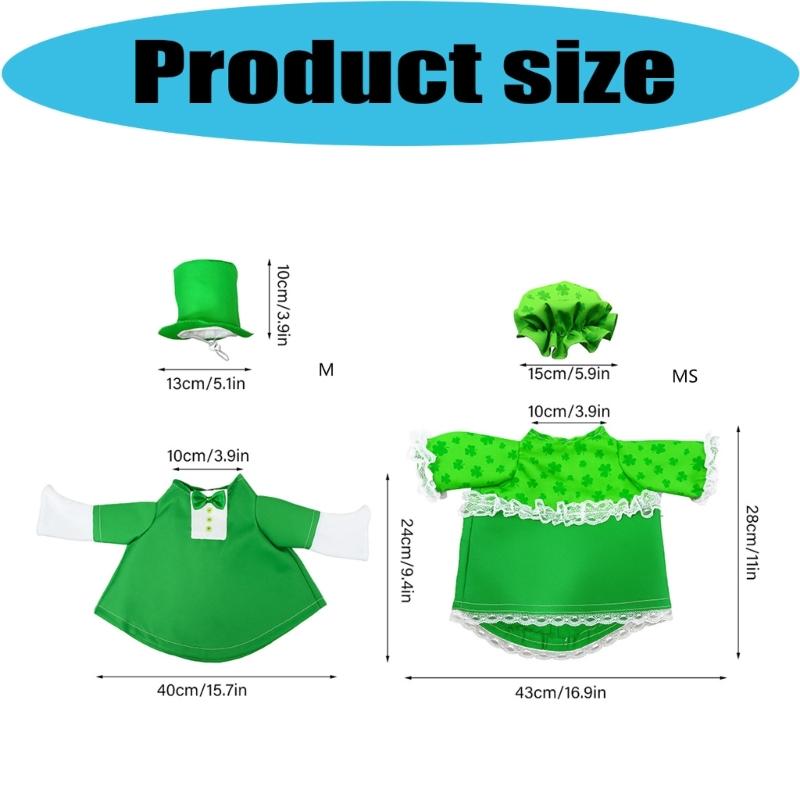Durable Polyester Outfit Suit For Porch Geese Light Costume Designed For Patrick's Day Parties And Festival Event