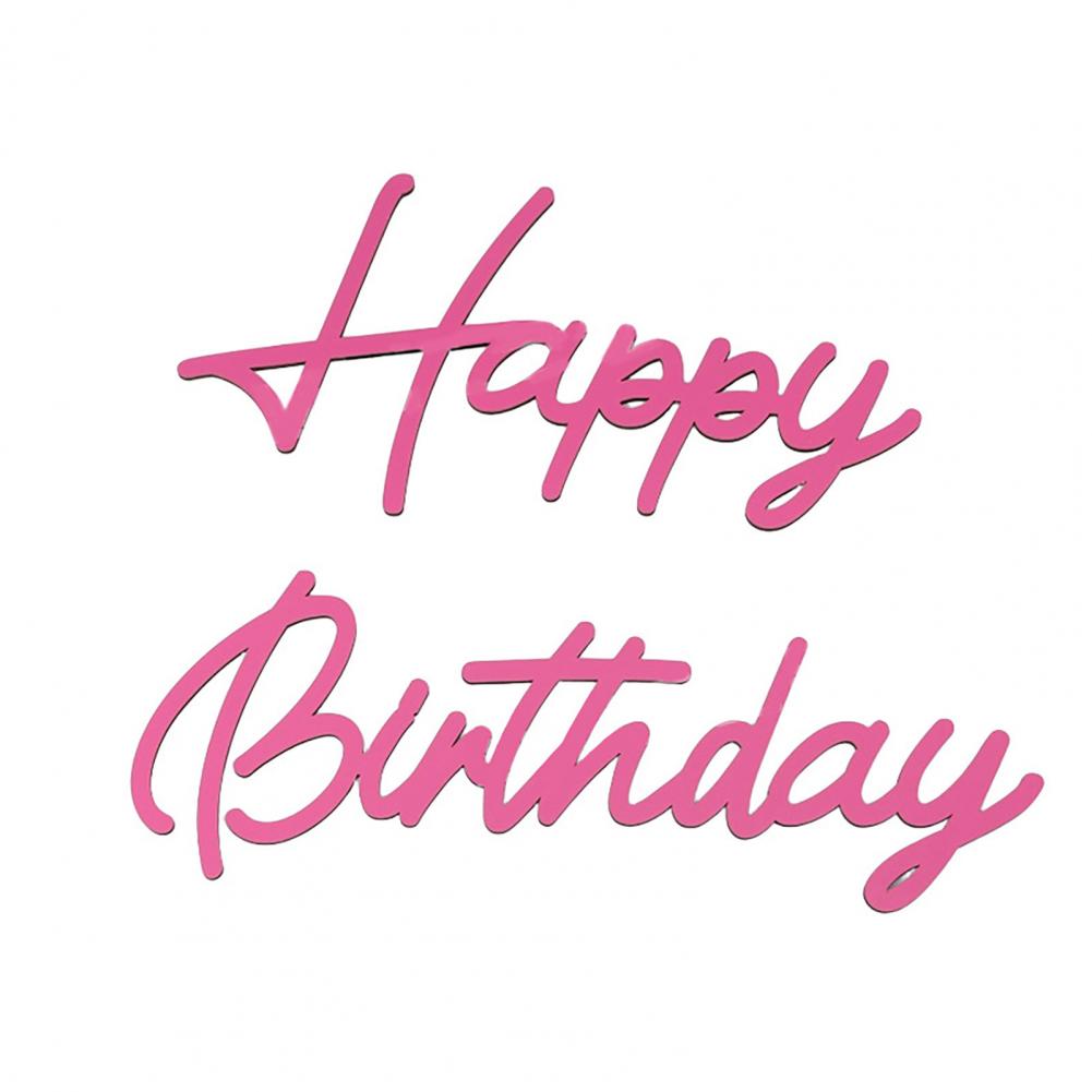 Znak Happy Birthday Dozowanie Kleju Znak Urodzinowy Happy Birthday Drewniany Znak Zestaw Litery Wielokrotnego Użytku na Łuk Balonowy dla Dzieci