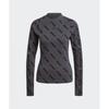 Adidas Mono Long Sleeve Top   Charcoal Je8355
