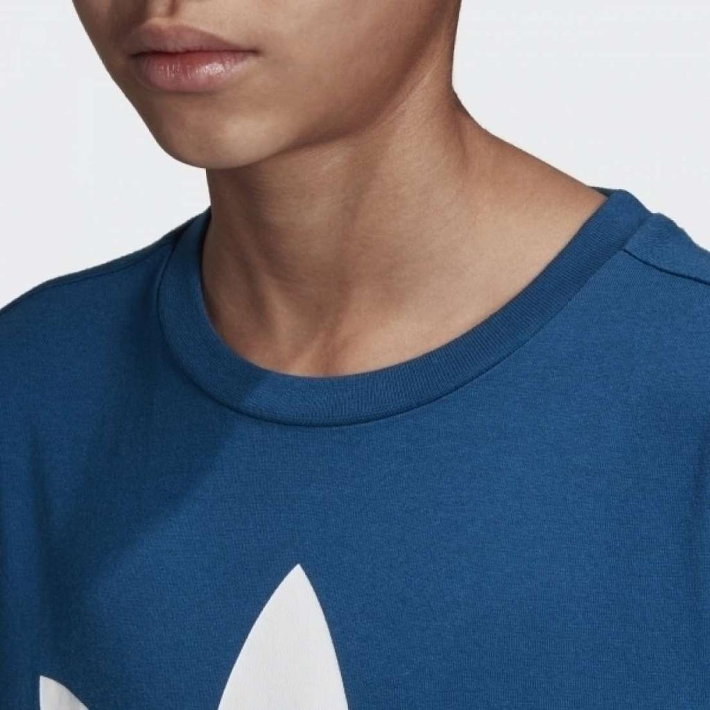 Adidas Originals TREFOIL TEE T Shirt Blue Teenagers DV2906