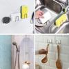Kitchen Sponge Rack Stainless Steel Rack Sponge Drainage and Drying Rack Self-adhesive Storage Rack Kitchen Organizer