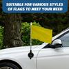 Universal Suction Cup Flagpole Stand for Cars and Off-Road Vehicles - Heavy Duty Flagpole Holder with Secure Mounting for Outdoor Use