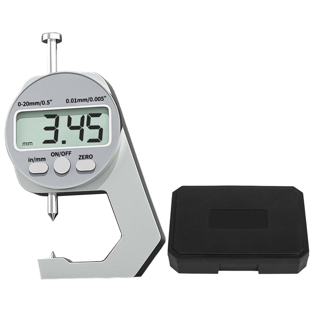 Precisions Digital Thickness Gauge High Accuracy Electronic Micrometer with Clear LCD Display Precise Thickness Meter