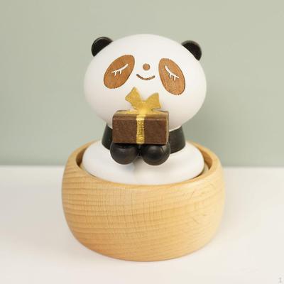 Musical Box with Rotating Panda for Home Decor And Collectibles