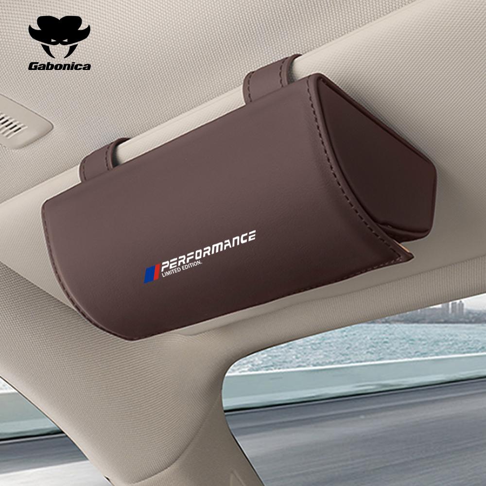

Leather Car Glasses Clip Sun Visor Sunglasses Holder Clip For BMW Performance X1 X2 X3 X5 X6 X7 G01 G05 G30 F40 E90 F15 M M3 M5