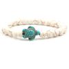 New Sea Turtle Beads Bracelets For Women Men Classic 14 Colors Natural Stone Elastic Friendship Bracelet Beach Jewelry Gifts