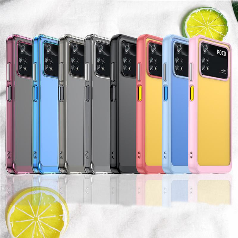 Luxury Shockproof Clear Hard Case for Xiaomi Poco M4 X4 Pro F3 Mi 12 Pro 12X Redmi Note 11 Pro Plus Capas Transparent Soft Cover