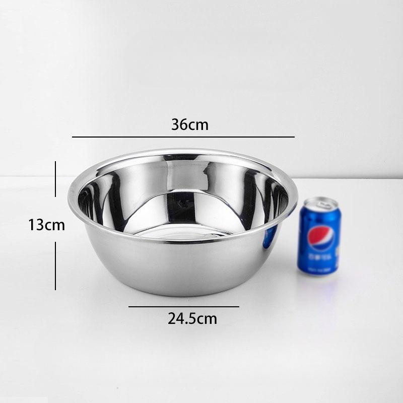 Stainless Steel Mixing Bowl | Heavy Duty Large Capacity, Stackable, Salad Bowl for Restaurants, Catering, and Bakeries