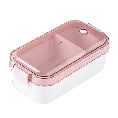Boîte de Rangement pour Déjeuner ABS de Qualité Alimentaire Scellée avec Cloison Intérieure Petite Boîte à Bento pour Fruits