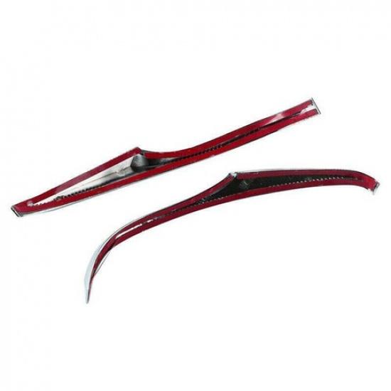 Chrome Side Rearview Mirror Strip Cover L+R Fit for Lexus LX570 GX460 2016-